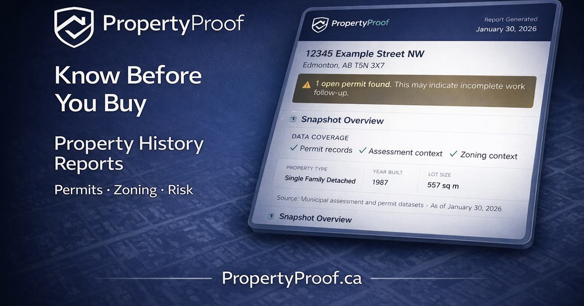 Sample Rpr Alberta Property History Reports Across Canada | Property Proof